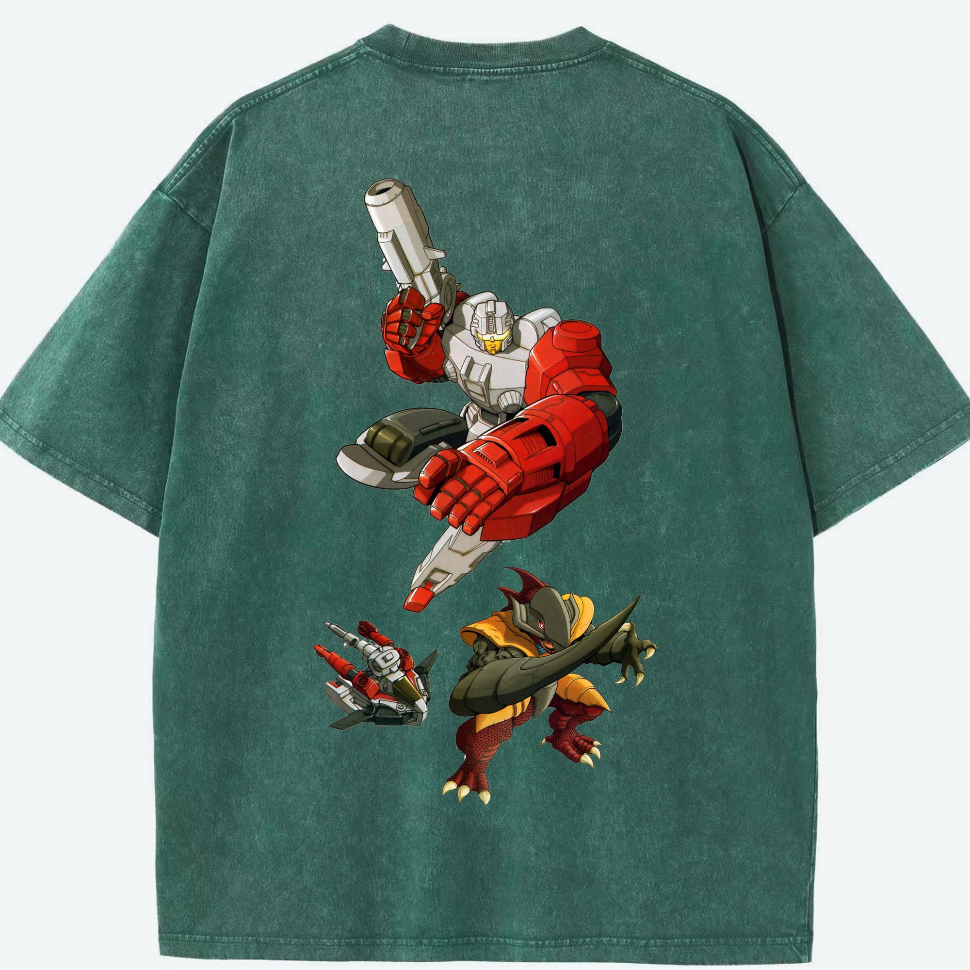 （画像用）  綿100% ヴィンテージ風 半袖Tシャツ（背面プリント）